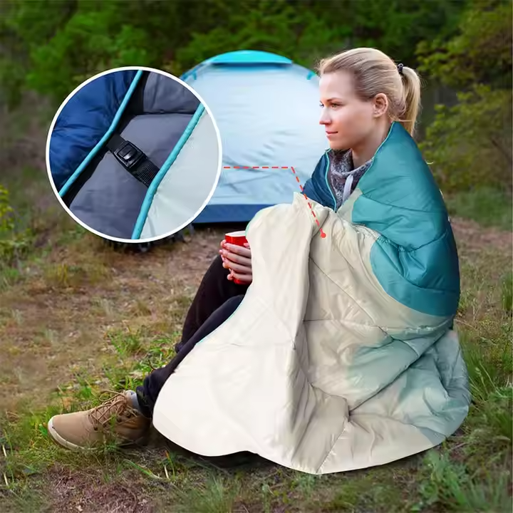 Lightweight Puffy Blanket Packable Outdoor Blanket for Camping