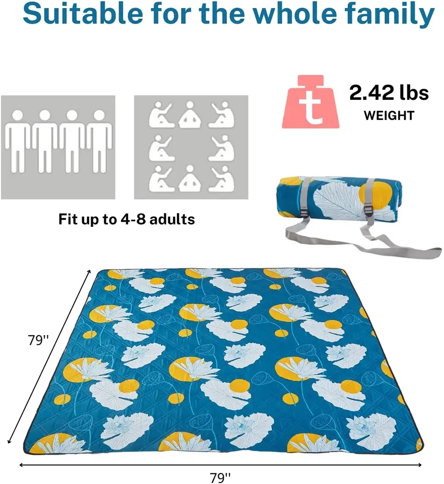  Extra Large Picnic Blankets Waterproof Picnic Rug Beach Blanket
